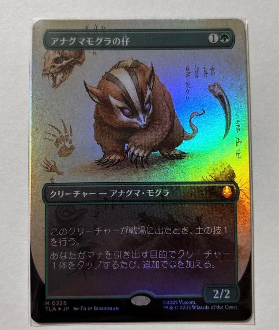 アナグマモグラの仔 ボーダーレス 日本語FOIL