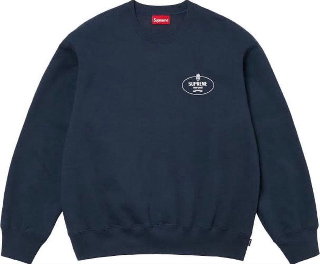 Supreme Crest Crewneck 24FW Navy 新品