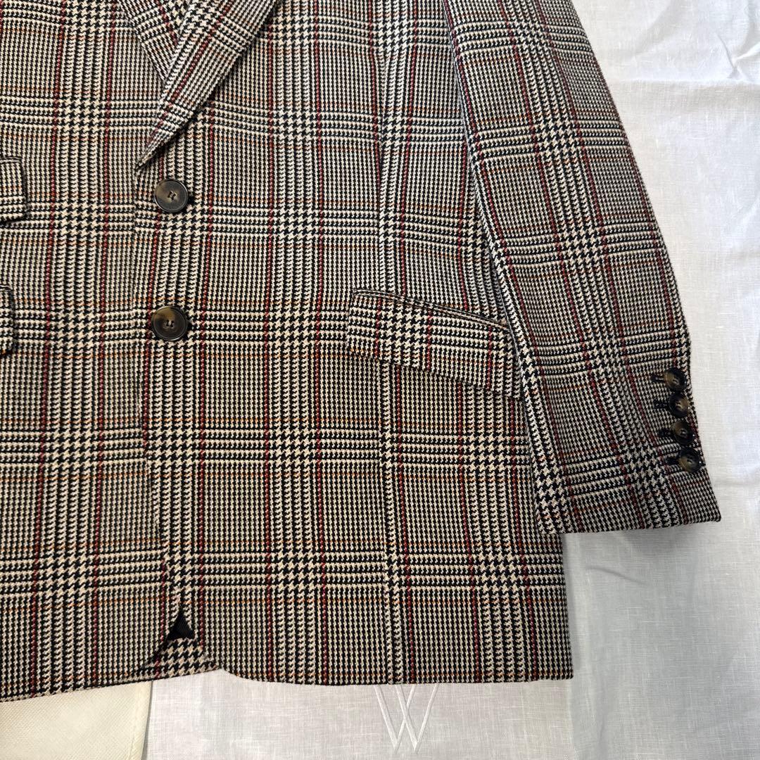 美品ステラマッカートニー チェックテーラードジャケット 薄手コートアウター