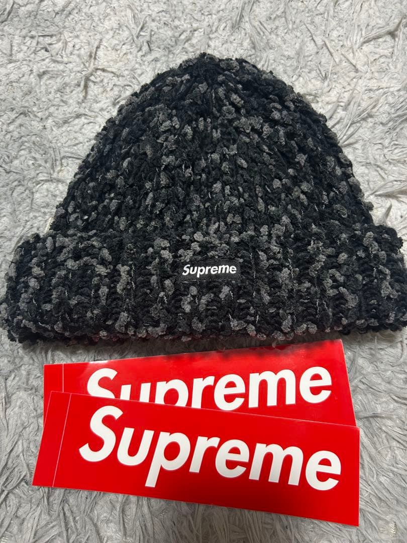帽子 Supreme Chenille Beanie black