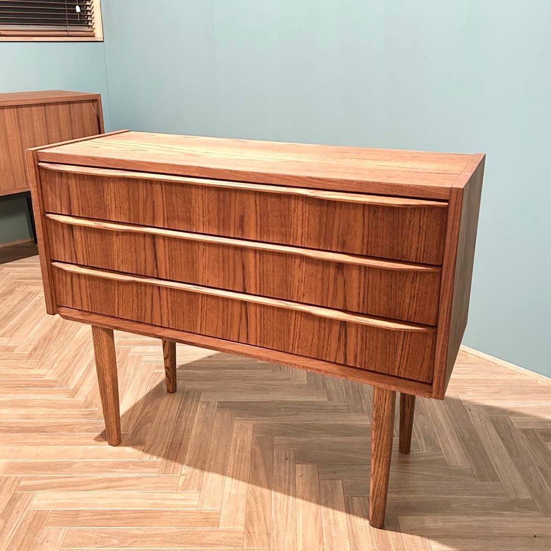 雨*雪様 チーク サイドボード チェスト 北欧 ミッドセンチュリー ビンテージ