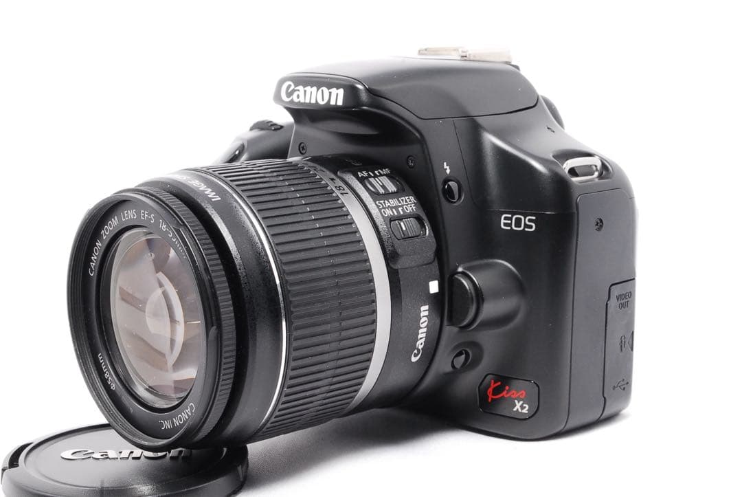 ショット数少なめ◆Canon Kiss X2◆新品級◆一眼レフカメラ◆手ぶれ補正