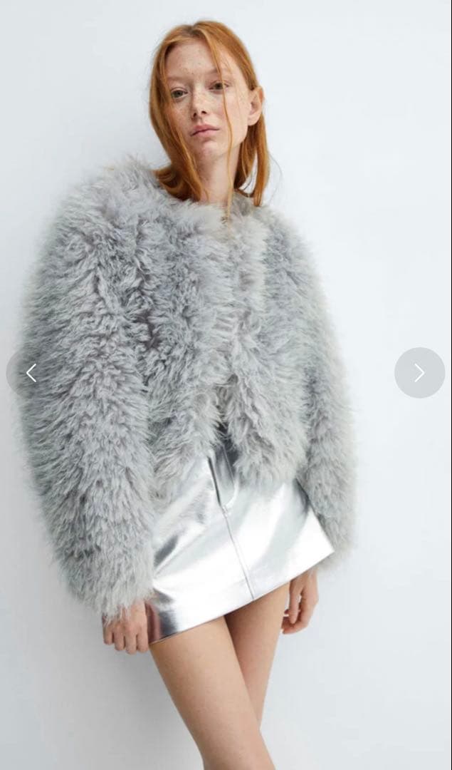 タイムセール　Mango ファージャケット　未使用品