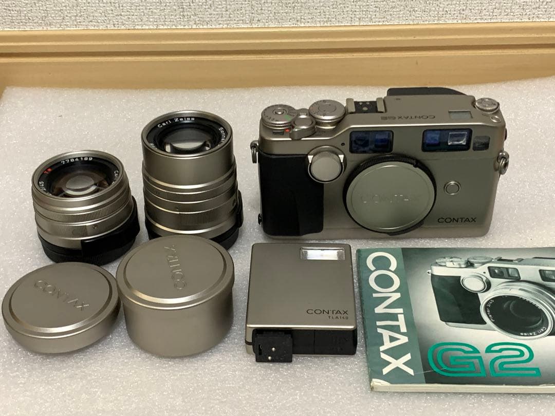 フィルムカメラ CONTAX G2 Planar 2/45 Sonnar 2.8/90 TLA