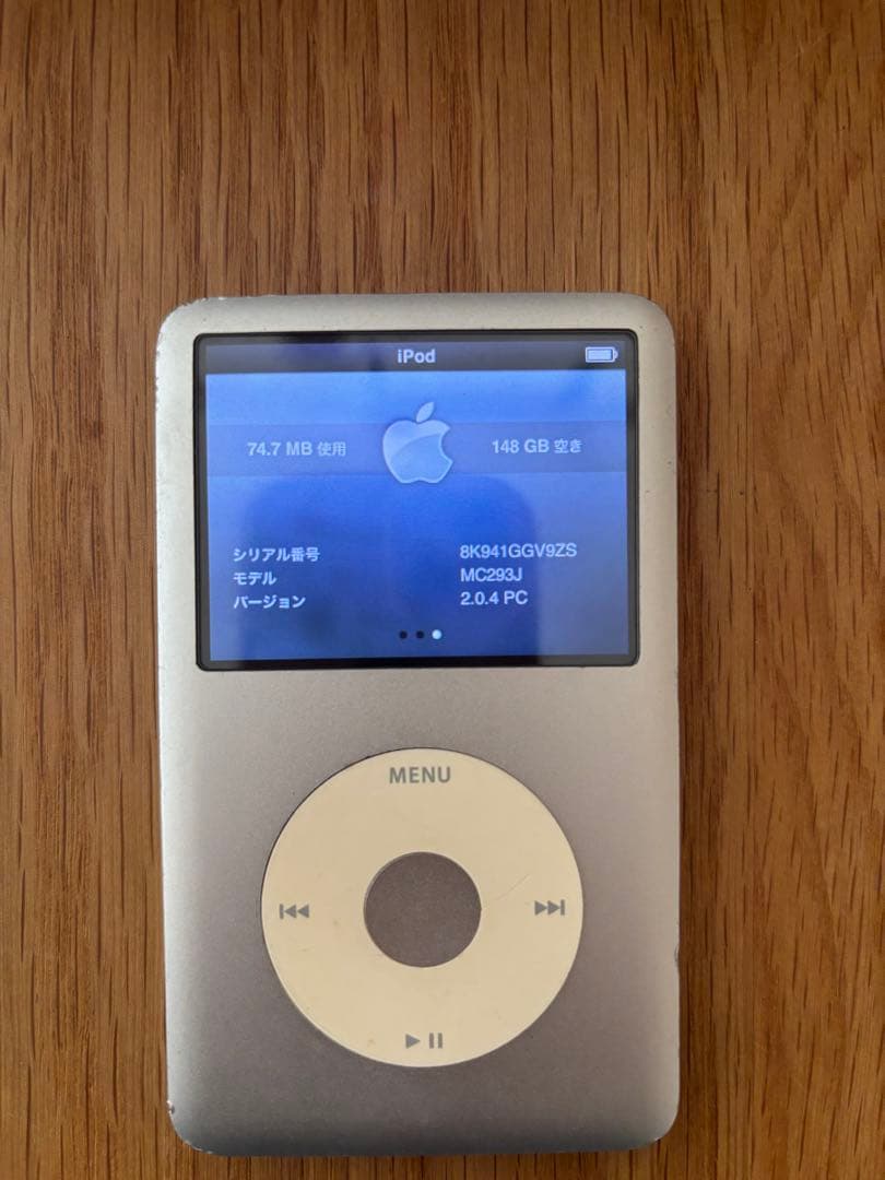 iPod Classic 160GB 音声のみ動作未確認