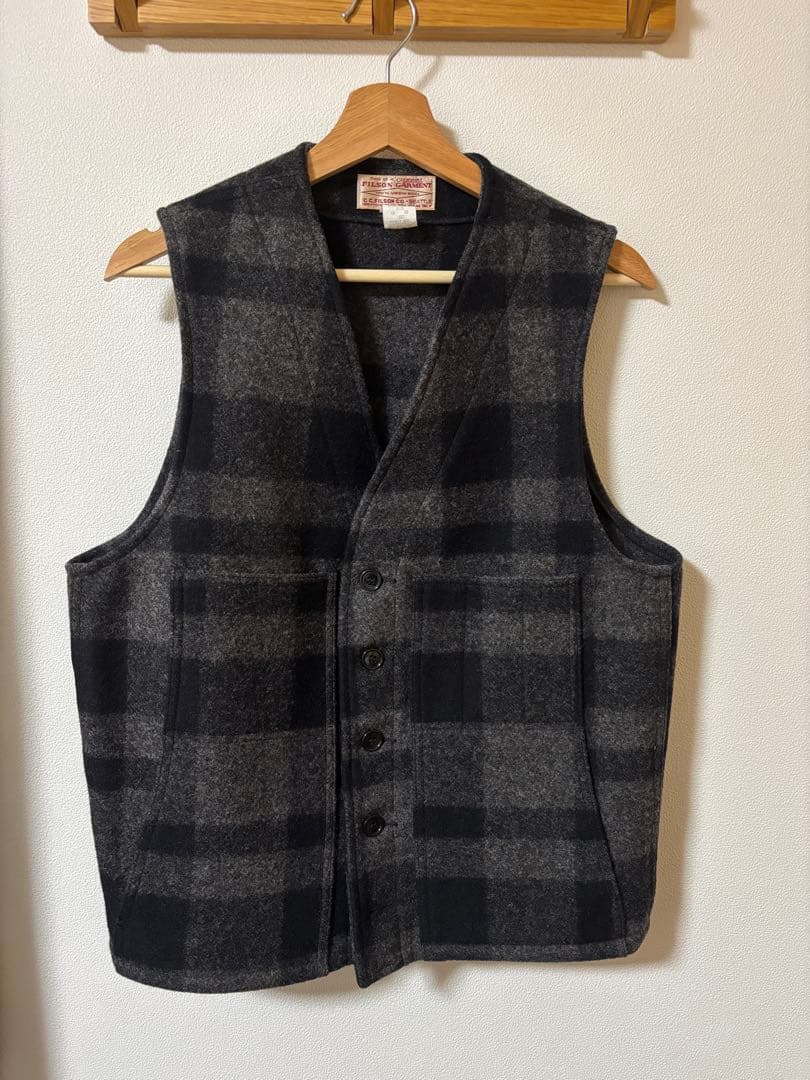 FILSON フィルソン マッキーノ ウール ベスト アメリカ製 40 ブラック