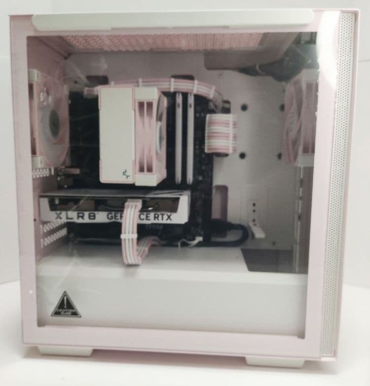 パステルピンクのゲーミングPC 新品パーツRyzen 5700X RTX4060