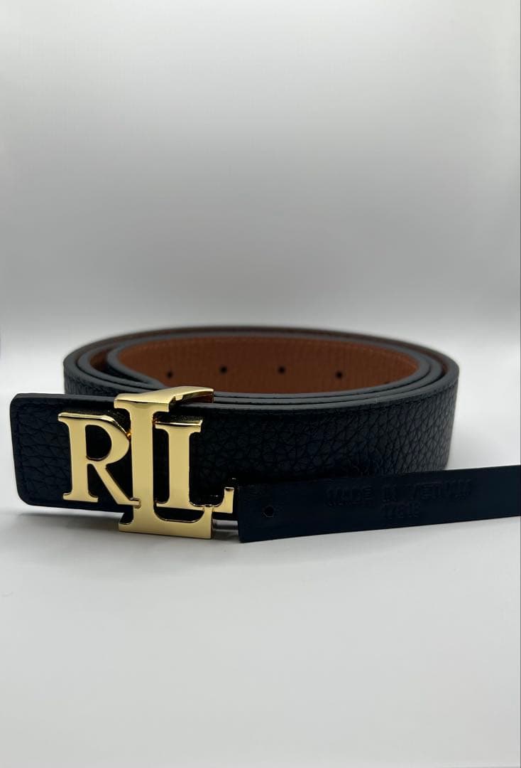 ラルフローレン RLロゴ リバーシブル レザーベルト