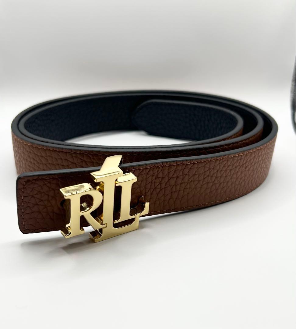 ラルフローレン RLロゴ リバーシブル レザーベルト