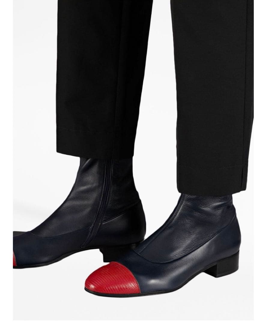 新品未使用　GUCCI バイカラーアンクルブーツ