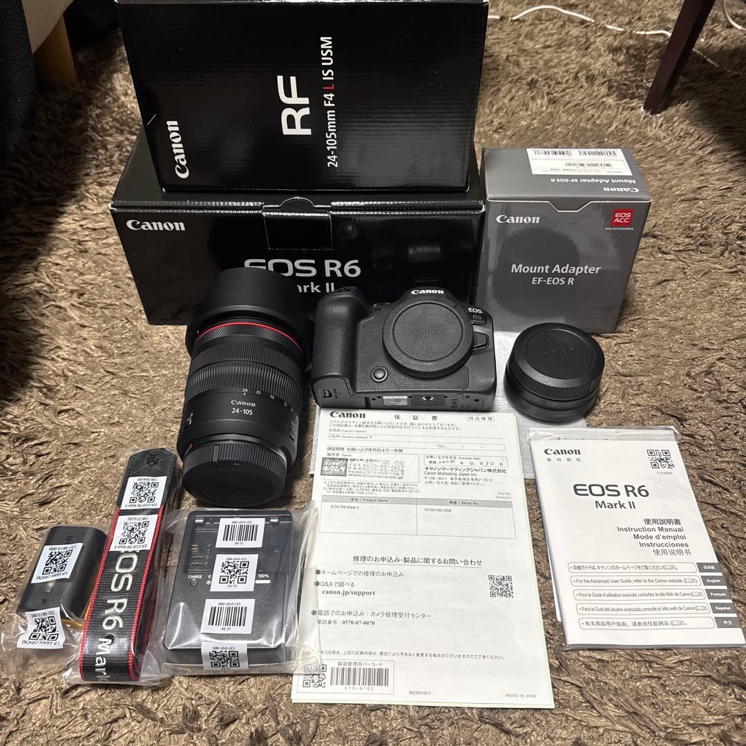 デジタルカメラ Canon EOSR6MarkII RF24-105mmF4 L IS SM