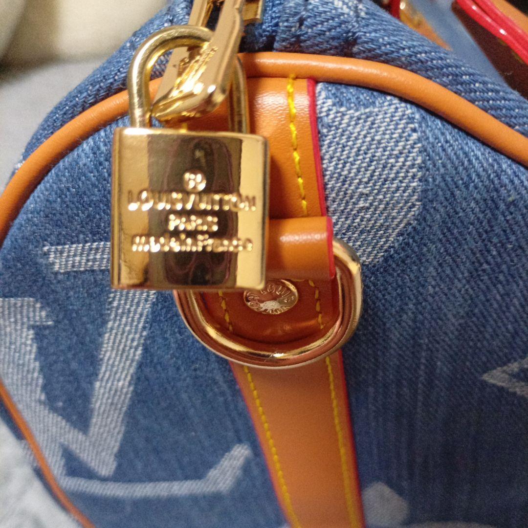 LVロゴファッションハンドバッグ、デニム