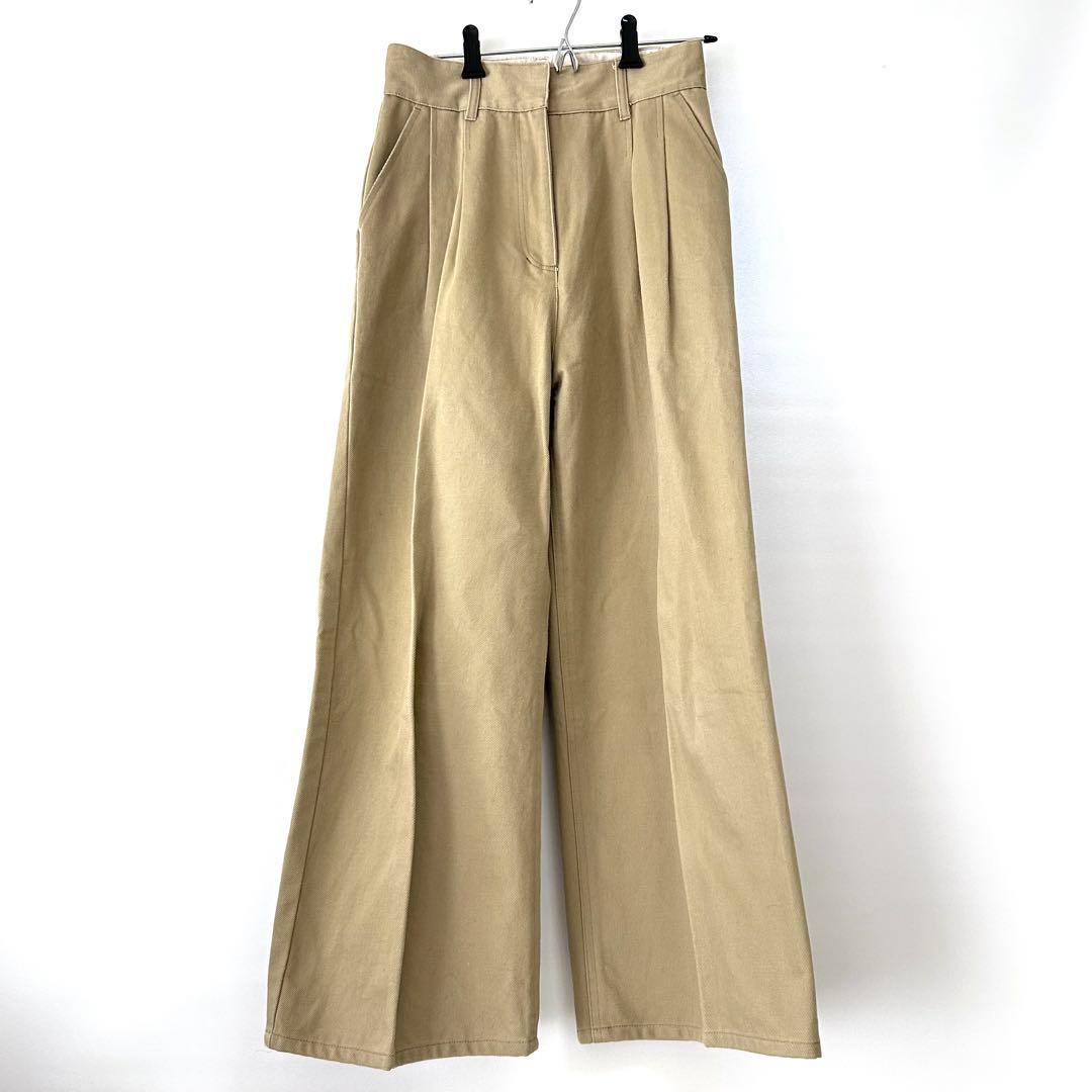 JULYNINE ジュライナイン タックチノ ワイドパンツ サイズM