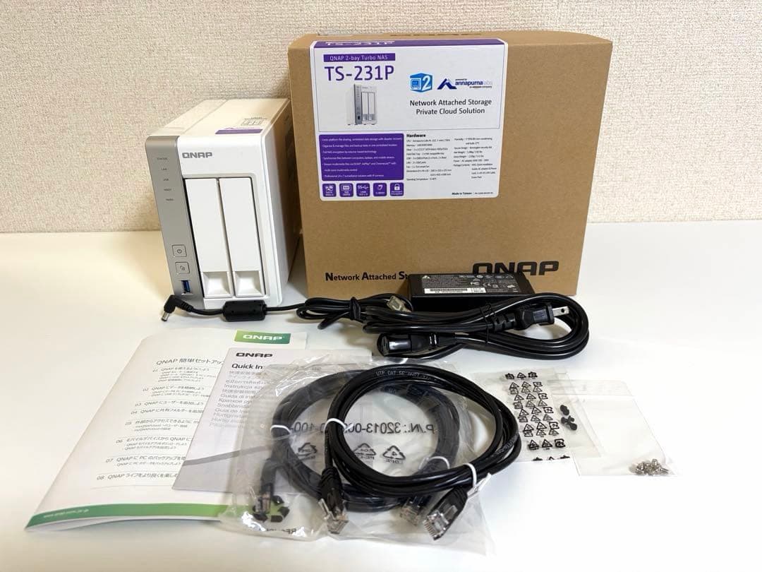 QNAP NAS TS-231P 付属品一式あり/ HDDなし