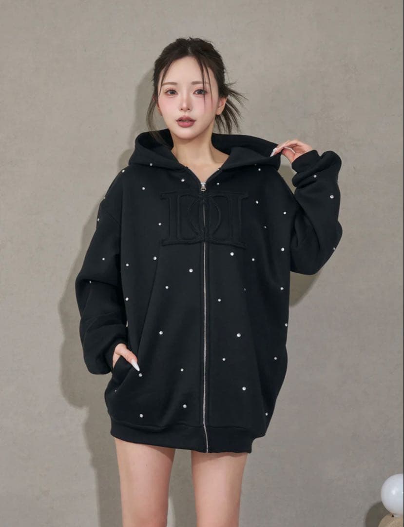 な*様 試着のみ Darich DDロゴビジュージップパーカー