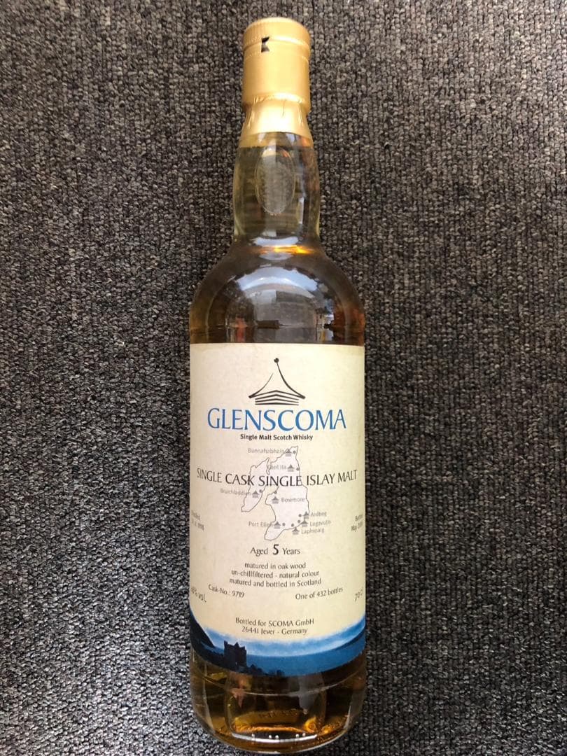 シングルモルトウイスキー グレンスコマ 5年アイラモルト