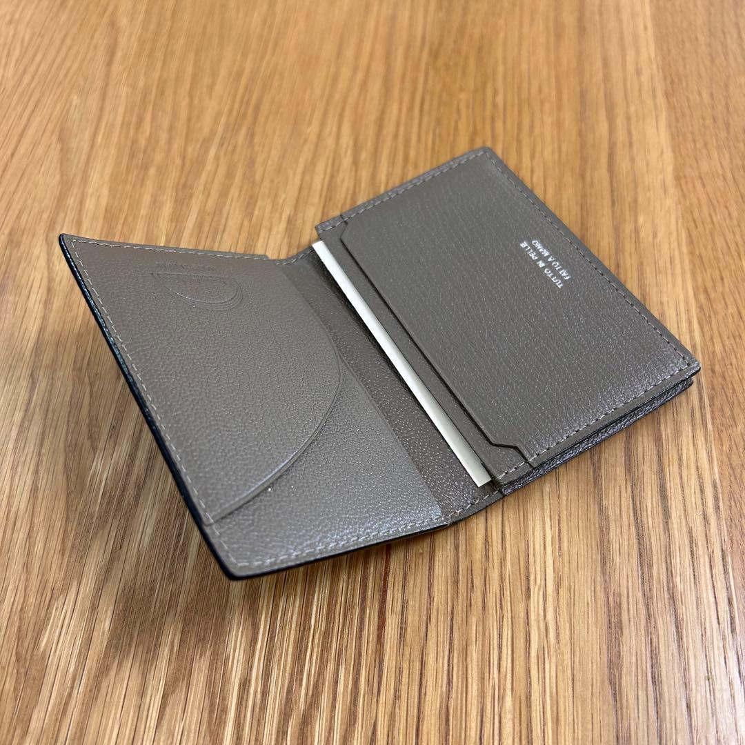 L'arcobaleno ラルコバレーノ 名刺入れ ブラック ビジネス レザー