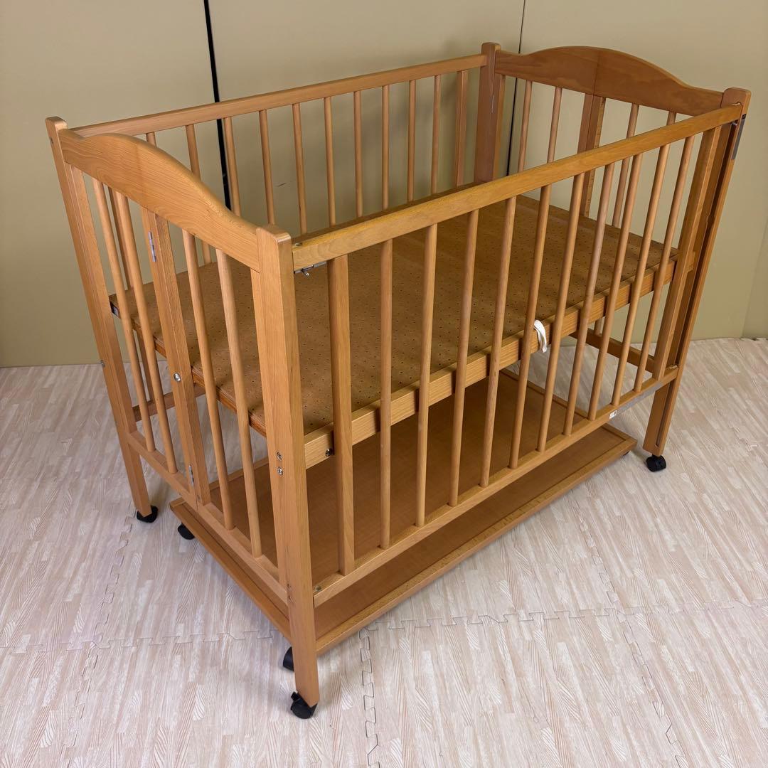 除菌清掃済　安心安全の日本製　スリーピー　ワンタッチハイベッド　ナチュラル