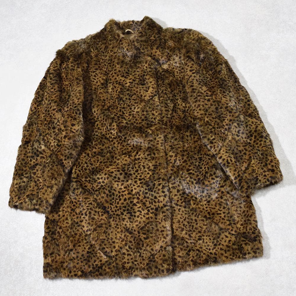 エンバ EMBA シェアード ウィーゼル ファー 毛皮コート ヒョウ柄 ミンク