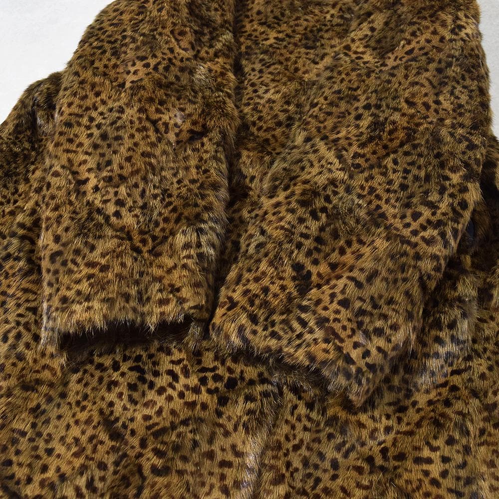 エンバ EMBA シェアード ウィーゼル ファー 毛皮コート ヒョウ柄 ミンク