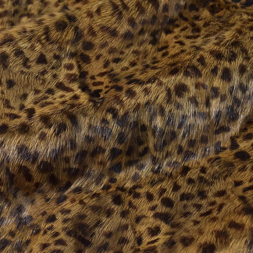 エンバ EMBA シェアード ウィーゼル ファー 毛皮コート ヒョウ柄 ミンク