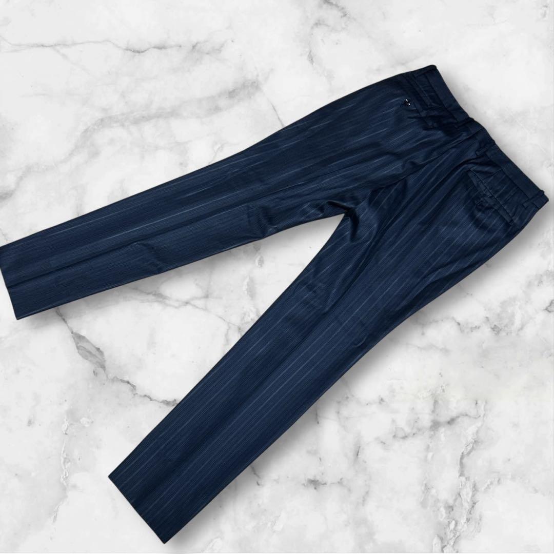 MONSIEUR NICOLE セットアップ ビジネススーツ 結婚式 ストライプ