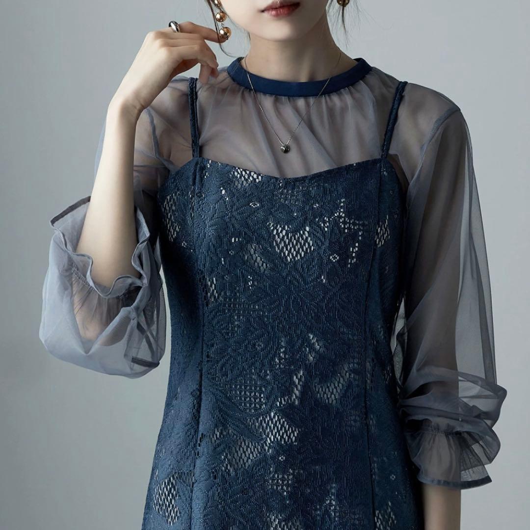 etoll. 3WAY チュールボレロ レース キャミワンピース オケージョン