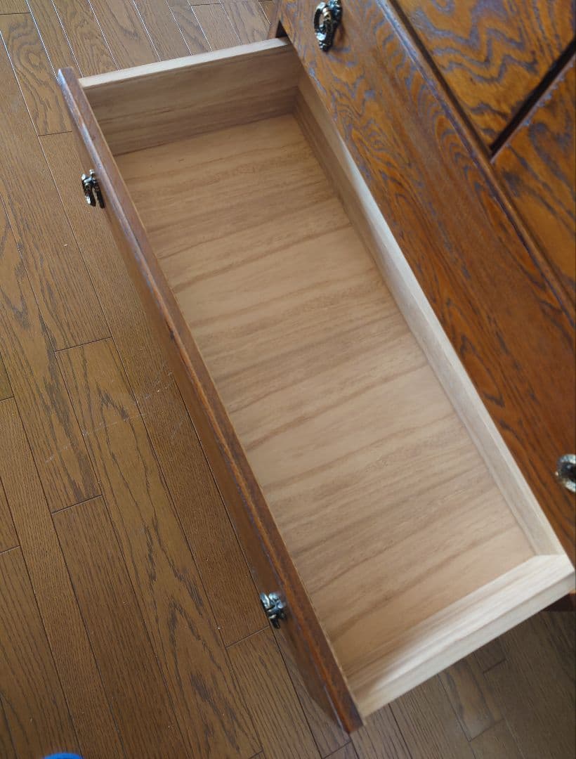 アンティーク調 チェスト4段 EZO製 エゾ クラッシック ブラウン