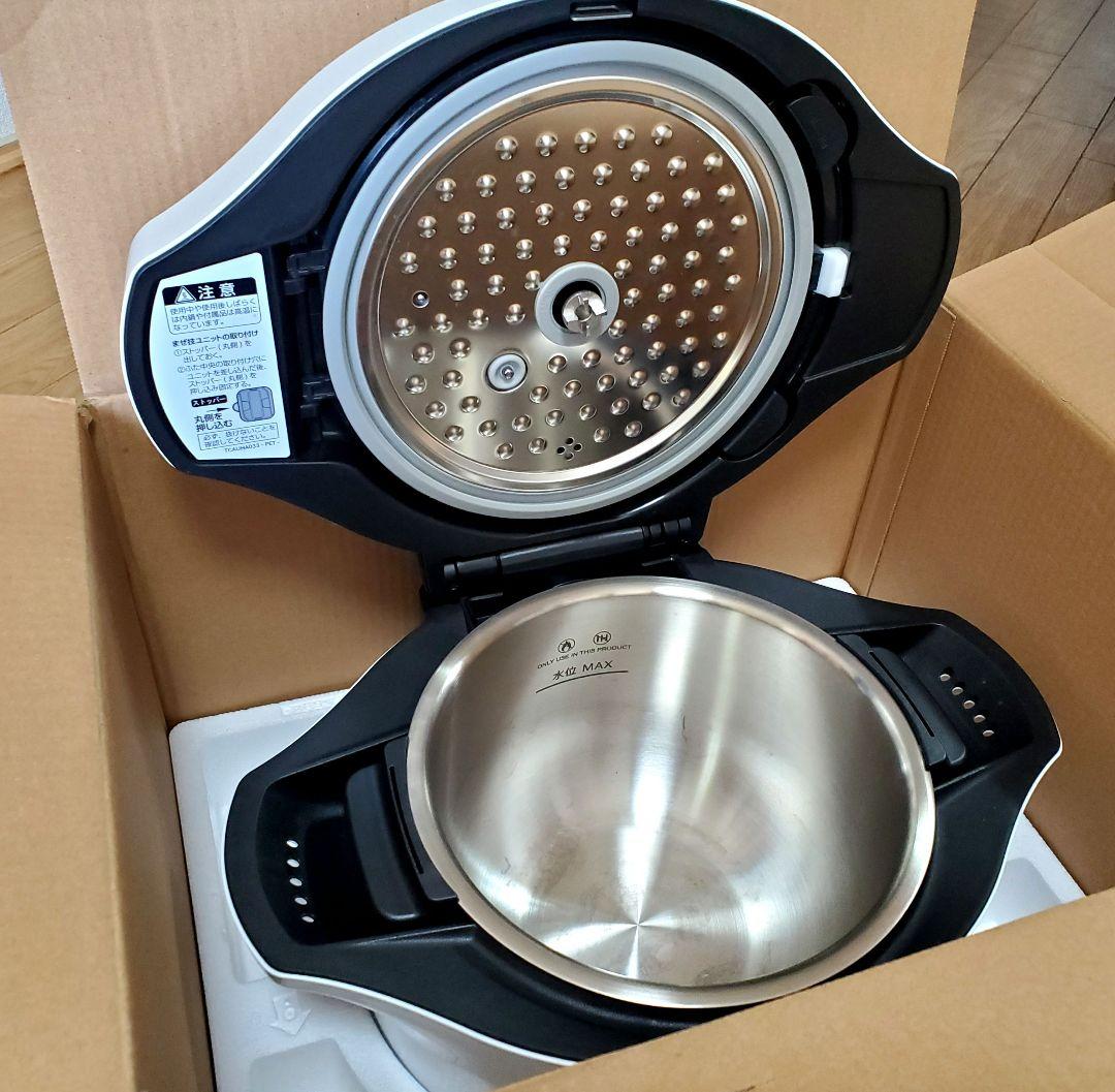 【美品】SHARP KN-HW24E-W 自動圧力調理鍋