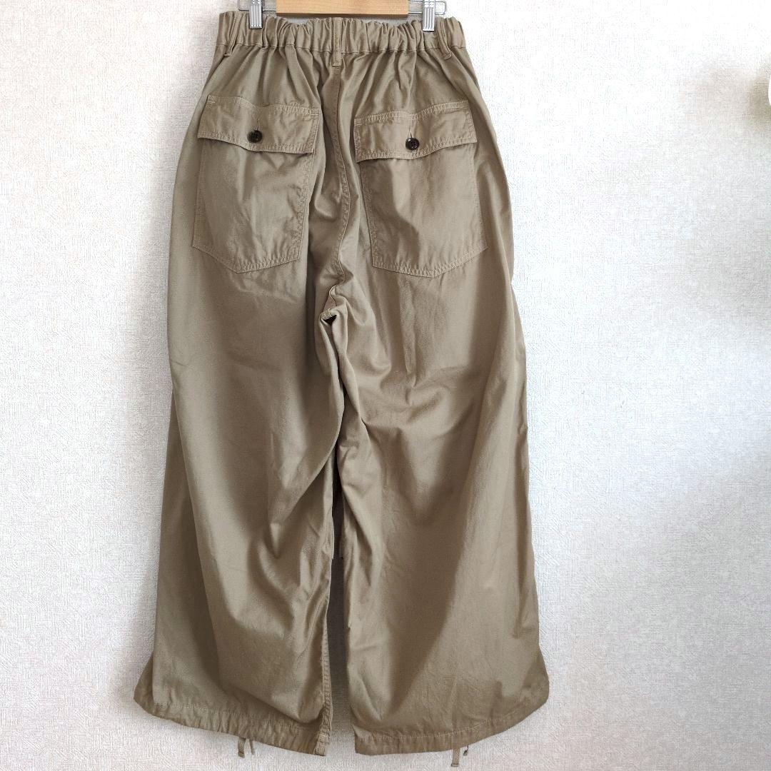 【美品】ハーベスティ　オーバーパンツ　60/2ギャバ　ワイドパンツ