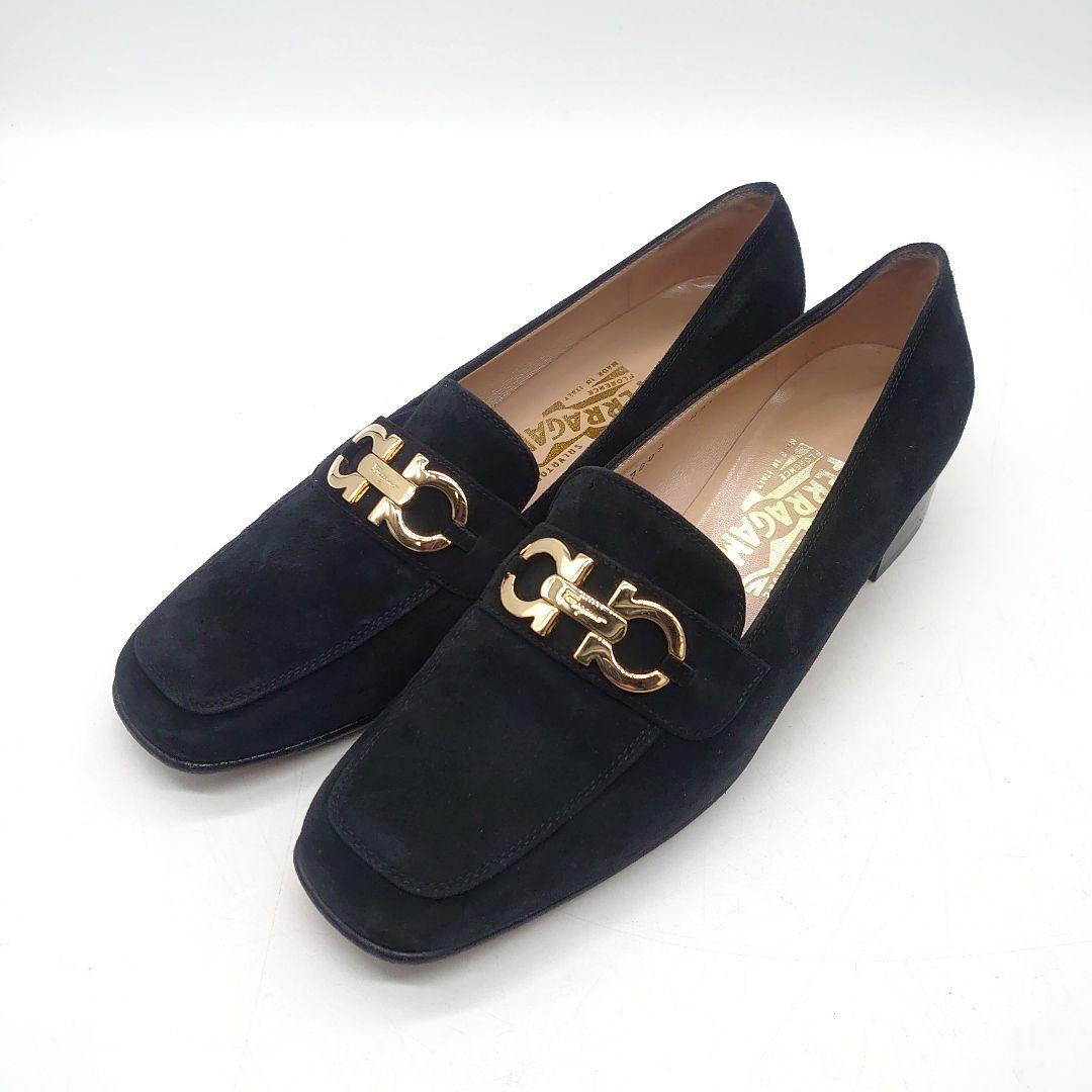 Salvatore Ferragamo スエード ガンチーニ ビットローファー