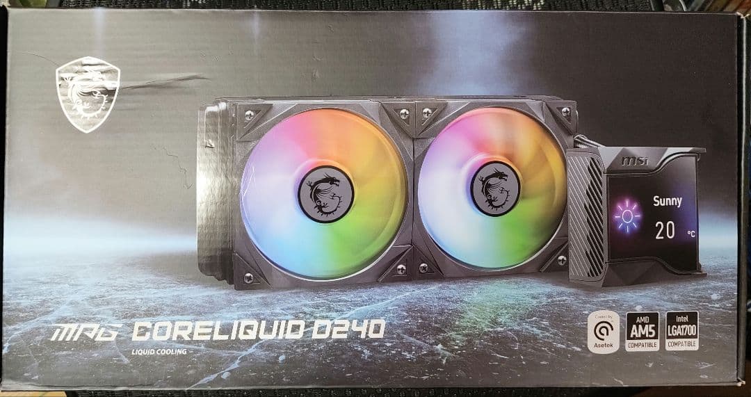 PC用ファン・クーラー MSI MPG CORELIQUID D240