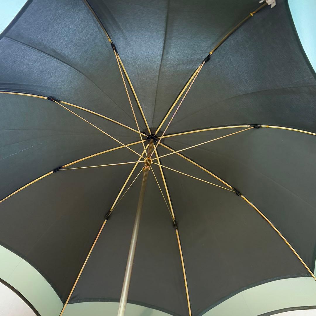 美品未使用　Christian Dior 旧ロゴ　晴雨兼用長傘　モスグリーン