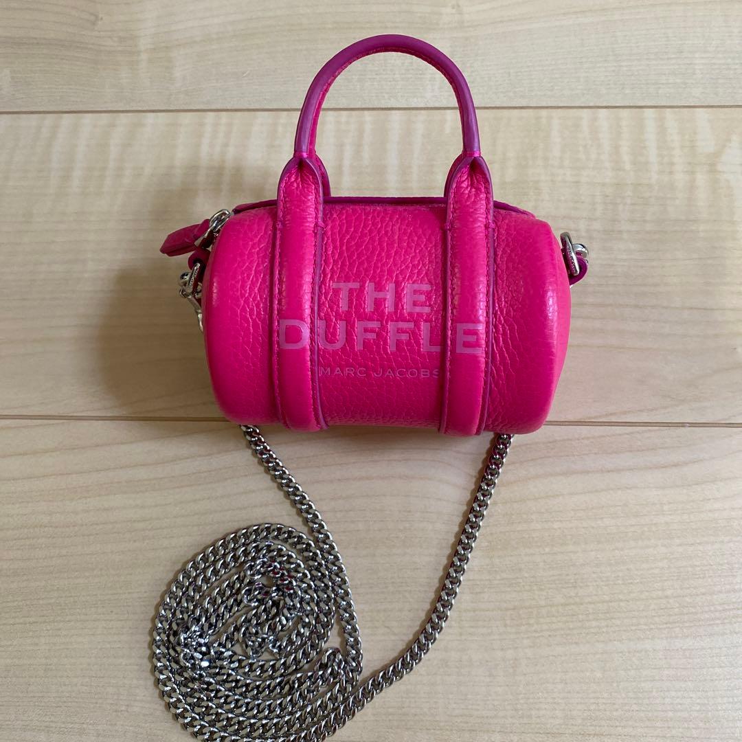 新品★マークジェイコブス ザ レザー ナノ ダッフル クロスボディ ピンク