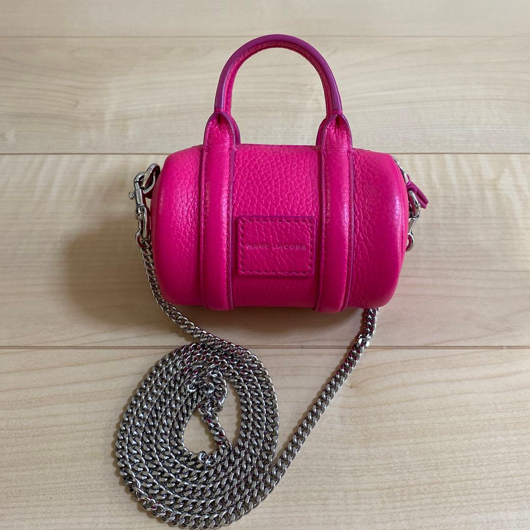 新品★マークジェイコブス ザ レザー ナノ ダッフル クロスボディ ピンク