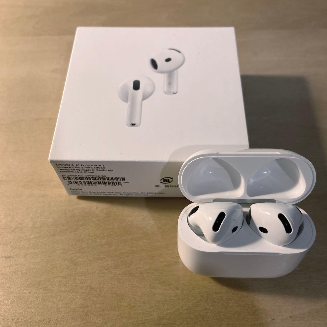 Apple Airpods 4 アクティブノイズキャンセリング搭載