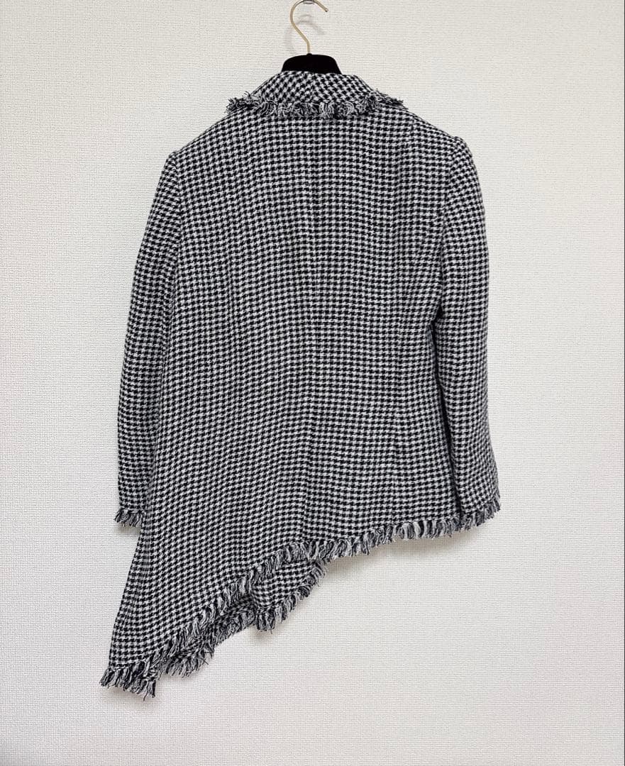 未使用級　美品TAE ASHIDA 2022　ツイードアシンメトリー ジャケット