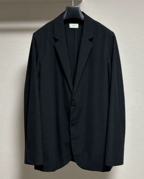 ATON WOOL TROPICAL TAILORED JACKET 04 黒