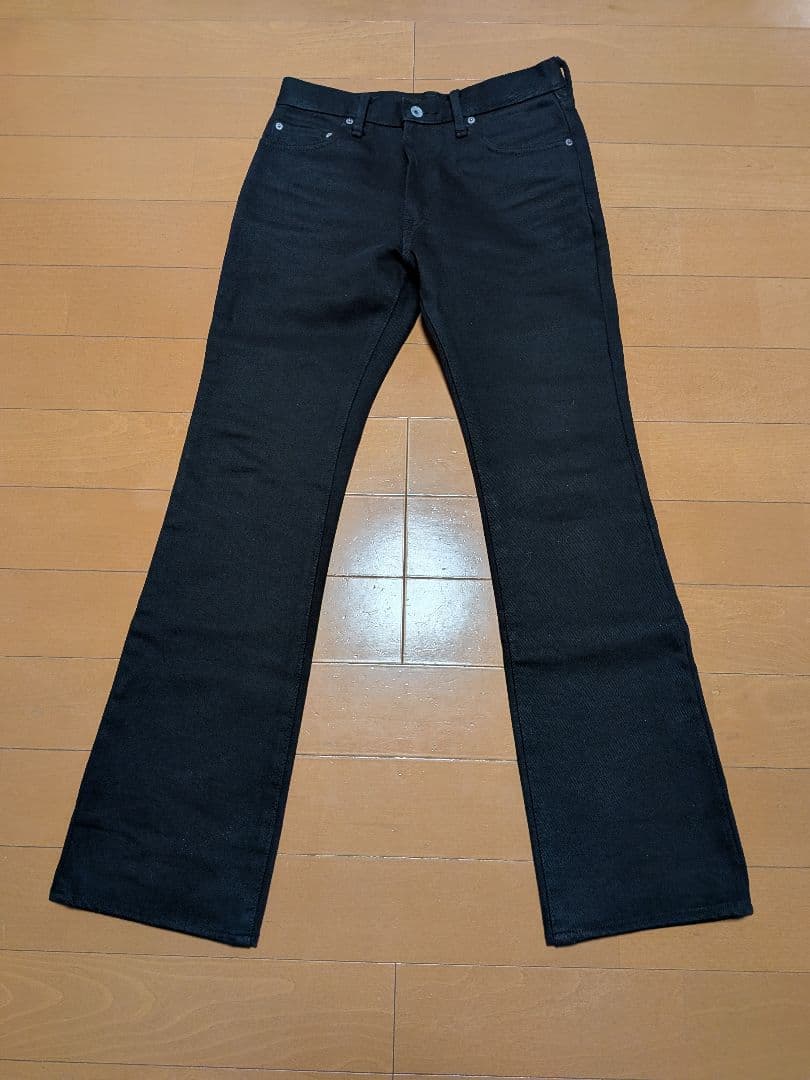 IRON HEART 9643Z 21oz黒鎧 ブラック デニム ジッパーフライ