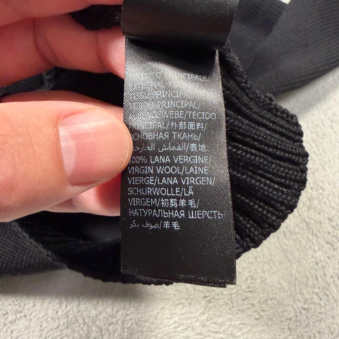 ザノーネ　5ゲージ　モックネック　ブラック　ニット　ウール　46サイズ