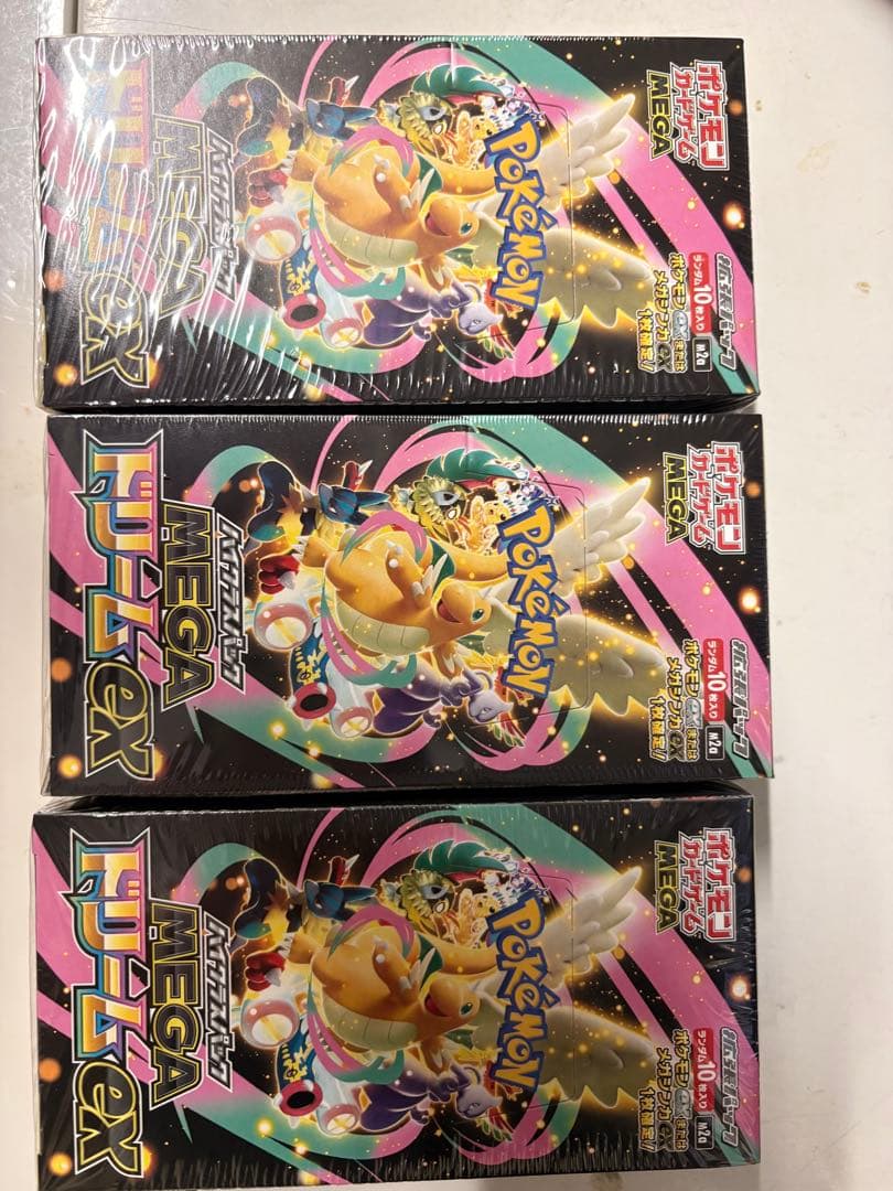 ポケモンカードゲーム メガドリームex 3box シュリンク付