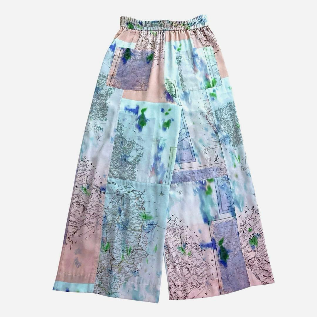 【美品】Paul Smith⭐️マッププリント パンツ38 総柄