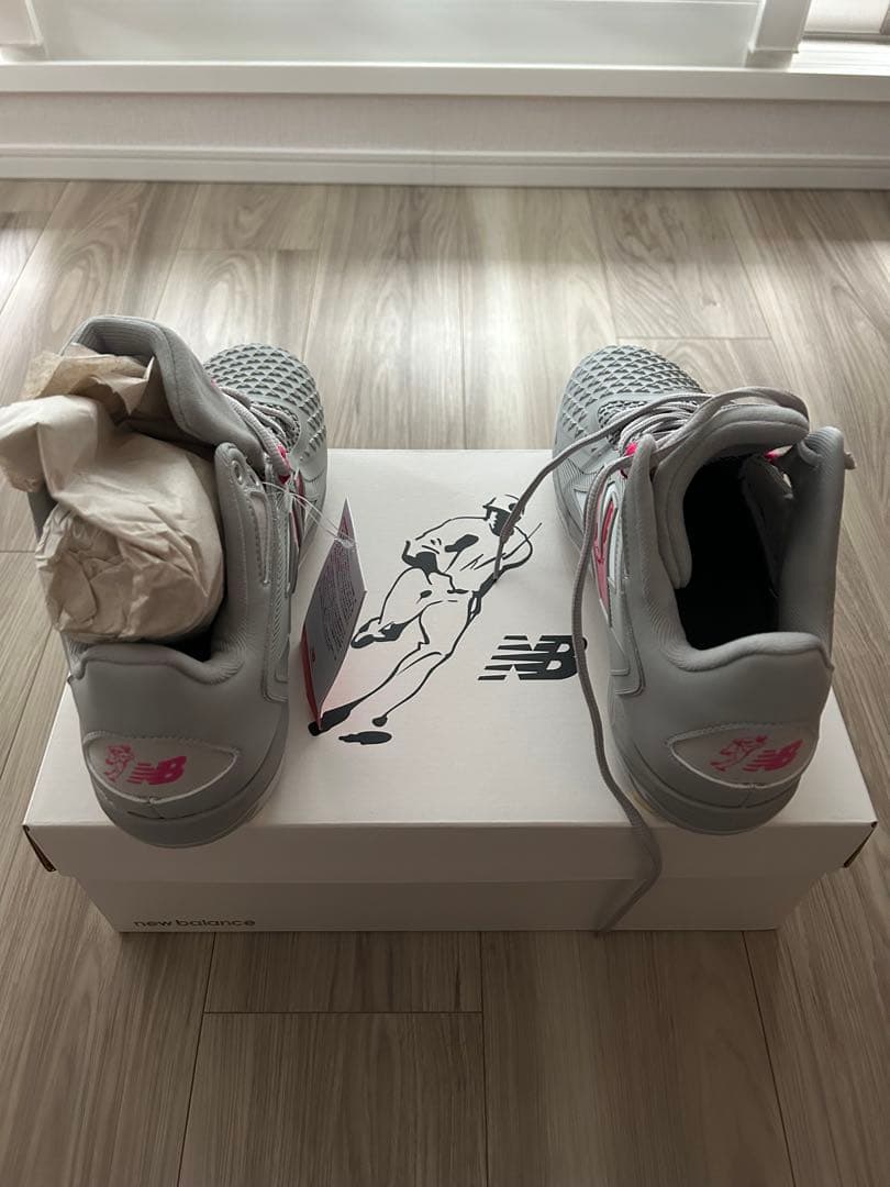 大谷翔平　母の日モデル　New Balance スパイクシューズ グレー/ピンク