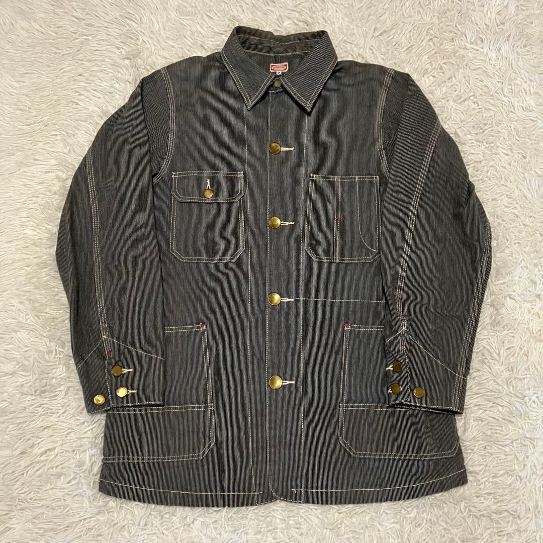 レア シュガーケーン ビームスコラボ ストライプカバーオール グレー Mサイズ