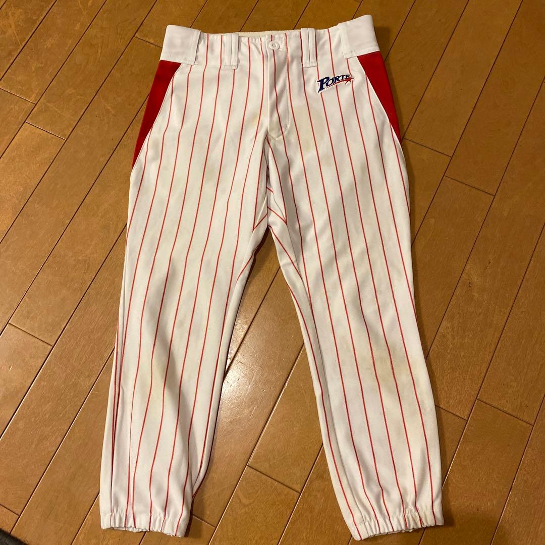 ポルテ野球ユニフォーム 赤 サイズ145