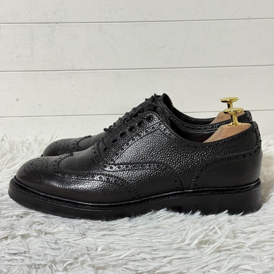 極美品✨カルミナ　ドレスシューズ　ウィングチップ　内羽根　グレインレザー　7