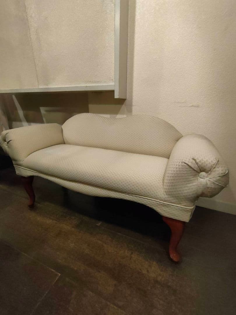ドリーム様　アンティーク2人掛け ソファ アイボリー