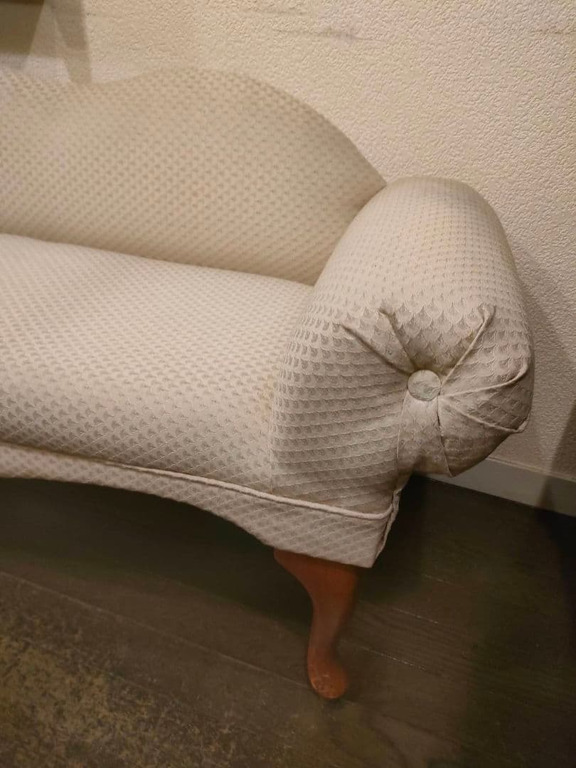 ドリーム様　アンティーク2人掛け ソファ アイボリー