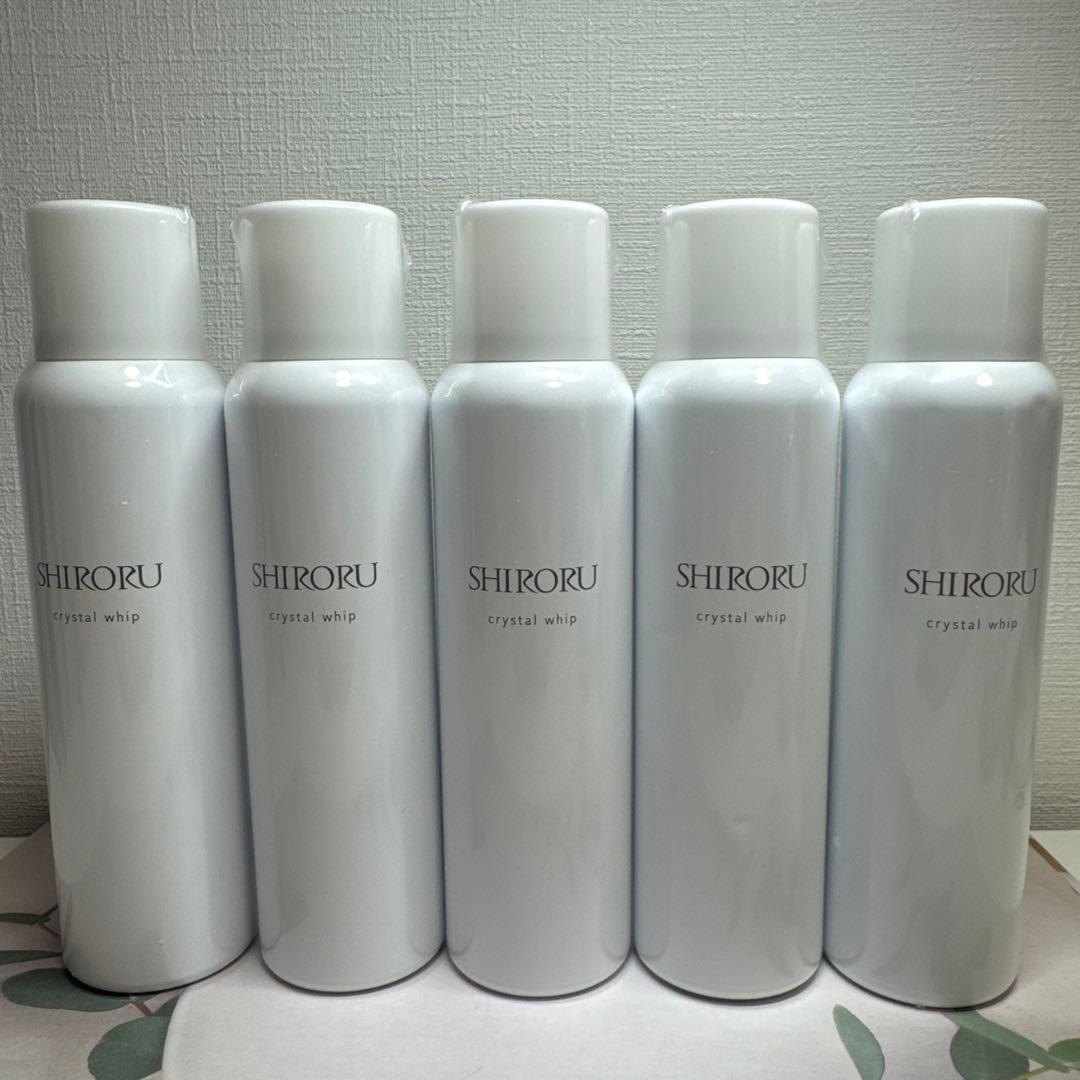 SHIRORU クリスタルホイップ 洗顔料 5本セット