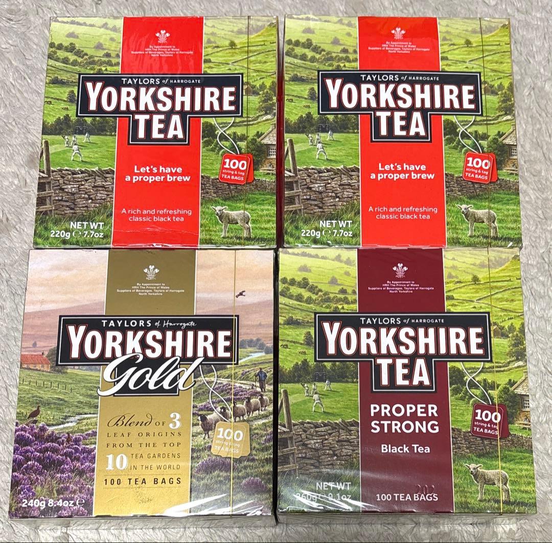 ヨークシャーティー 100バッグ×4箱